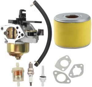 harbot 16100-zf6-v01 carburetor with 17210-ze3-505 filter gas fuel tank joint filter for honda gx340 gx390 13hp 11hp 16100-zf6-v00 lawnmower water pumps