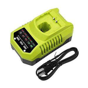 p117 charger replacement for ryobi 18v battery charger 12v 14.4v 18v li-ion & ni-cad ni-mh battery charger for one+ plus battery p100 p102 p103 p104 p105 p107 p108 p109 p119 p122