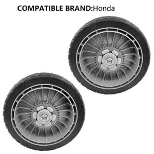 MAYITOP Lawn Mower Rear Wheels Set of 2 Replacement For Honda lawnmower 42710-VE2-M02ZE 42710-VE2-M00ZE fits model HRR2169VKA