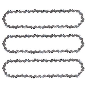 hayskill 10 inch chainsaw saw chain for craftsman poulan remington pole chainsaw parts 40 dirve links .050″ gauge 3/8″ lp 3pack