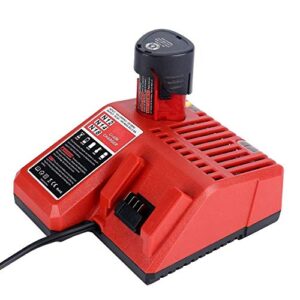 M18 & M12 Rapid Charger Replacement for Milwaukee 48-59-1812 12V&18V XC Lithium Ion Battery 48-11-1850 48-11-1840 48-11-1815 48-11-1828