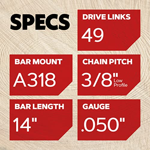 Oregon 100453 14-Inch Bar & 91VG Chainsaw Blade Combination Fits McCulloch, Remington