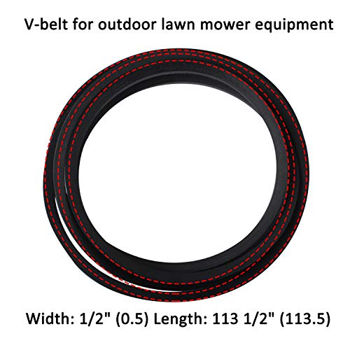 119-8819 Lawn Mower Belt 1/2" X113 1/2" with 42" Deck Compatible with Toro TimeCutter SS4200, SS4235 and SS4260
