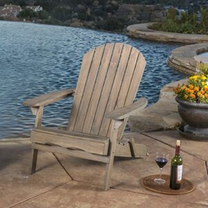 gdfstudio halley outdoor reclining wood adirondack chair with footrest (1, grey)
