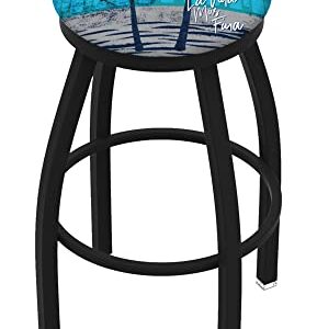 Holland Bar Stool Co. Indoor/Outdoor/Patio Modern Home Office L8B2B Corona (Sunset) 25" Swivel Counter Stool with Black Wrinkle Finish