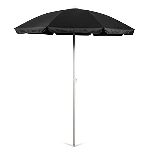 ONIVA - a Picnic Time Brand Outdoor Canopy Sunshade Beach Umbrella 5.5' - Small Patio Umbrella - Beach Chair Umbrella, (Black)