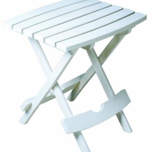 Adams Manufacturing, White 8500-48-3700 Plastic Quik-Fold Side Table