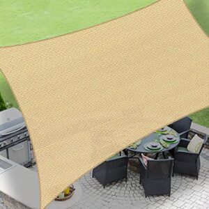 love story 12′ x 16′ rectangle sand sun shade sail canopy uv block awning for outdoor patio garden backyard (we make custom size)