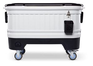 igloo 125 qt gray party bar wheeled cooler