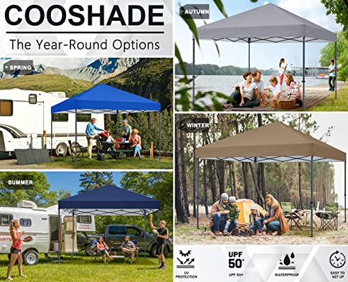 COOSHADE Durable Easy Pop Up Canopy Tent 12x12Ft(White)