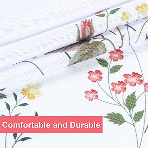 ASPMIZ Floral Tablecloth, Wild Flower Table Cloth, Spring Summer Waterproof Wrinkle Free Tablecloth for Outdoor, Picnic, Camping, Party, Kitchen, Dining Room, Rectangle 60 x 84 inch