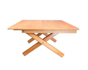 short table simple setup all-purpose use and portability – beach, picnic, camp, or as a gift – original slatted table (height 10”)