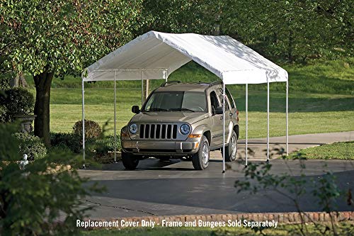 ShelterLogic SuperMax All Purpose Outdoor 10 x 20-Feet Canopy Replacement Cover for 2-Inch Frame Canopies (Cover Only, Frame Not Included)