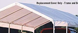 ShelterLogic SuperMax All Purpose Outdoor 12 x 26-Feet Canopy Replacement Cover for SuperMax Canopies (Cover Only, Frame Not Included)