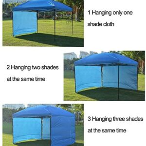 NINAT Canopy Sunwall Sidewall Gazebos Tent Waterproof for 10x10ft Pop up Canopy Straight Leg Gazebos Outdoor Instant Canopies 1 Pcs Black Canopy Sidewall Only