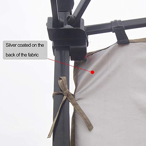 NINAT Canopy Sunwall Sidewall Gazebos Tent Waterproof for 10x10ft Pop up Canopy Straight Leg Gazebos Outdoor Instant Canopies 1 Pcs Black Canopy Sidewall Only