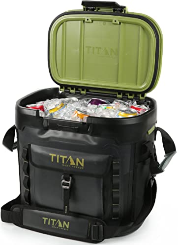 Titan Deep Freeze Welded Coolers and Welded Backpacks, Leak Proof, Microban Protection, and Multi-Day Ice Retention