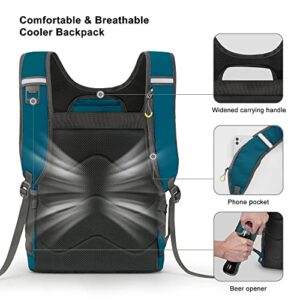 Backpack Cooler, 36 Cans Insulated Cooler Backpack Multifunctional Waterproof Leak Proof Soft Lightweight Backpack Cooler With Large Capacity for Men Women to Camping Hiking Picnics Beach or Day trips