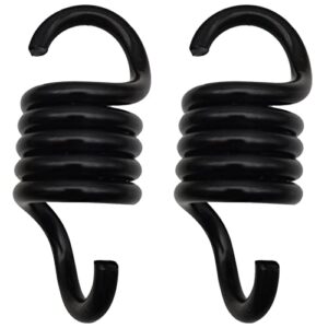 porch swing springs hammoch springs – 1500lbs black heavy duty suspension spring for swing chair, porch swings, spring chair (2pcs x 750lbs)