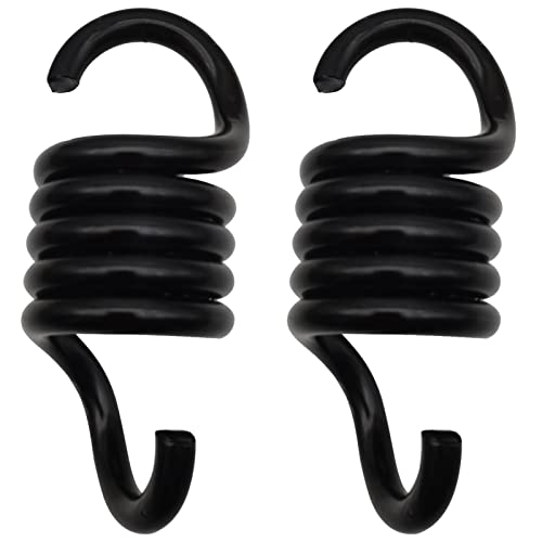 Porch Swing Springs Hammoch Springs - 1500Lbs Black Heavy Duty Suspension Spring for Swing Chair, Porch Swings, Spring Chair (2pcs X 750Lbs)