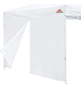 scocanopy door for 10×10 canopy frame one central zipper design for easy entry and exit,1 pack canopy door only,white
