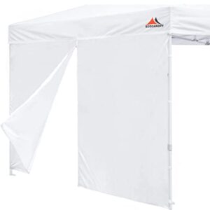 SCOCANOPY Door for 10x10 Canopy Frame One Central Zipper Design for Easy Entry and Exit,1 Pack Canopy Door Only,White