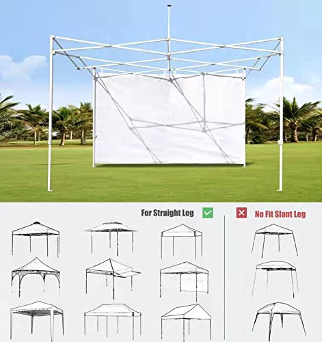 SCOCANOPY Door for 10x10 Canopy Frame One Central Zipper Design for Easy Entry and Exit,1 Pack Canopy Door Only,White