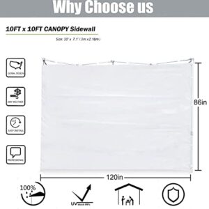 SCOCANOPY Door for 10x10 Canopy Frame One Central Zipper Design for Easy Entry and Exit,1 Pack Canopy Door Only,White