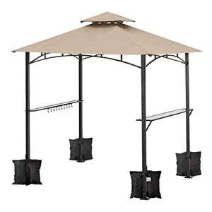 Ontheway Sand Bags for Canopy Tent, Heavy Duty Weights Sandbags, 4pcs-Pack (Black)