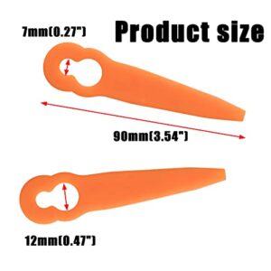 PLUMIA 120Pcs Plastic Blades Replacement Parts Compatible with STIHL Polycut 2-2, 3-2 Grass Trimmer FSA45 FSE52 FSA57, Sun Joe 24V-GT10