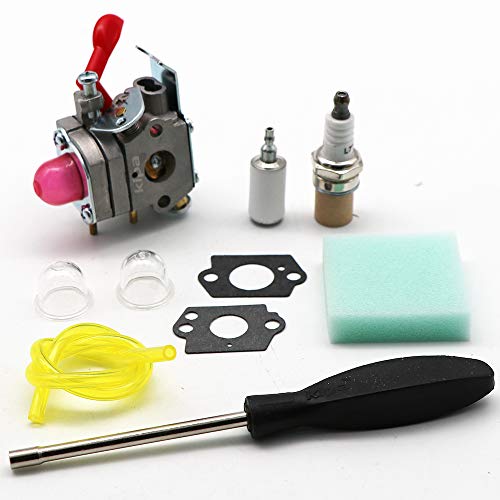 kipa Carburetor Maintence Kit for Poulan Husqvarna 530071811 P4500 P4500E PP26E PP025 PP125 PP258TP PP258TPC PP325 SM705 SM706 Trimmer Pole Pruner ZAMA C1U-W19 358.791530 25cc Craftsman Weedeater