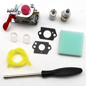 kipa Carburetor Maintence Kit for Poulan Husqvarna 530071811 P4500 P4500E PP26E PP025 PP125 PP258TP PP258TPC PP325 SM705 SM706 Trimmer Pole Pruner ZAMA C1U-W19 358.791530 25cc Craftsman Weedeater