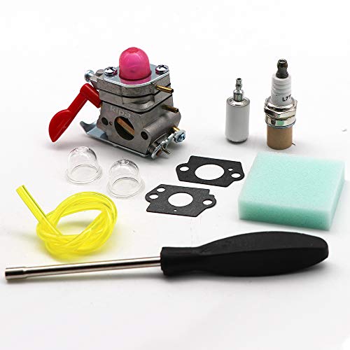 kipa Carburetor Maintence Kit for Poulan Husqvarna 530071811 P4500 P4500E PP26E PP025 PP125 PP258TP PP258TPC PP325 SM705 SM706 Trimmer Pole Pruner ZAMA C1U-W19 358.791530 25cc Craftsman Weedeater