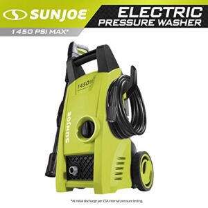 Sun Joe SPX1000 1450 PSI 1.45 GPM 11.5-Amp Electric Pressure Washer, Green