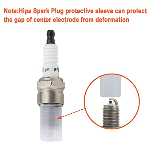 Hipa BPR6ES Nickel Standard Spark Plug Replace for NGK BPR6ES Champion RN9YC RN11YC Honda 98079-56846 GCV160 GCV190 GX100 GX140 GX160 GX200 GX340 GX390(4 Pack)