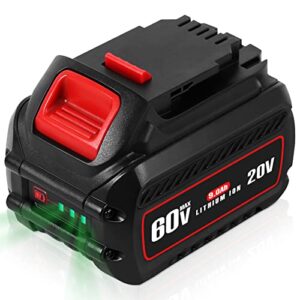 calihutt 【upgrade】 20v/60v/120v max 9.0ah replacement battery for flexvolt max dcb606 dcb612 dcb606-2 dcb609-2 dcb204 dcb206 cordless power tools lithium-ion battery