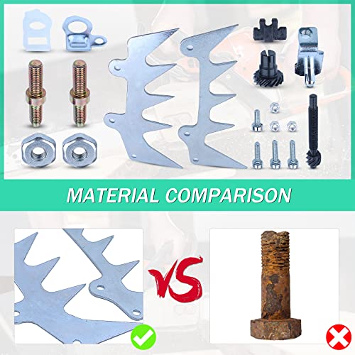 Adefol Chain Saw Bumper Spike/Felling Dog 21pcs Kit for Stihl MS660 MS460 MS440 066 046 044 Replacement Parts with Chain Adjuster Tensioner, Bar Stud, Bar Nut for 1122 664 0503, 1122 664 0508