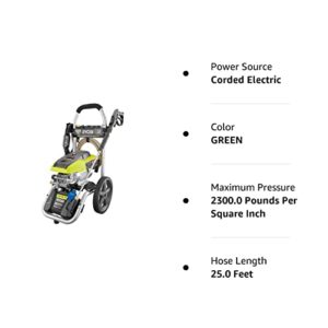 RYOBI 2,300 PSI 1.2 GPM High Performance Electric Pressure Washer Renewed