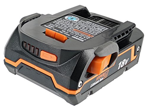 Ridgid Genuine OEM AC840085 1.5 Amp Hour 18V Compact Lithium Ion Power Tool Battery with Onboard Fuel Gauge and Flat Standing Base