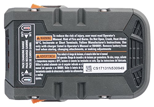 Ridgid Genuine OEM AC840085 1.5 Amp Hour 18V Compact Lithium Ion Power Tool Battery with Onboard Fuel Gauge and Flat Standing Base