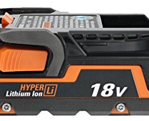 Ridgid Genuine OEM AC840085 1.5 Amp Hour 18V Compact Lithium Ion Power Tool Battery with Onboard Fuel Gauge and Flat Standing Base