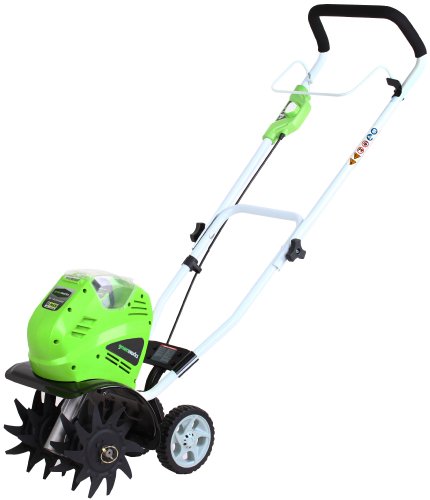 Greenworks 40V 10" Cordless Tiller / Cultivator, 4.0Ah Battery and Charger Included