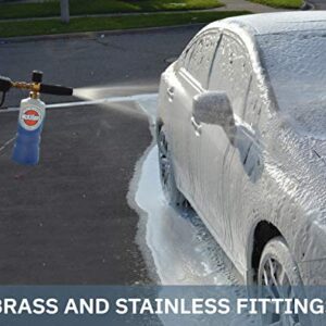 McKillans Car Wash Foam Cannon for Pressure Washer - Foam Cannon Lance Pressure Washer Soap Dispenser - Snow Foam Cannon for Car Washing with Adjustable Thick Foam - Including 1/4 Quick Connector