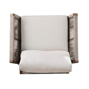 SEI Furniture AMZ8039801DO Brendina Outdoor Armchair, Natural, White