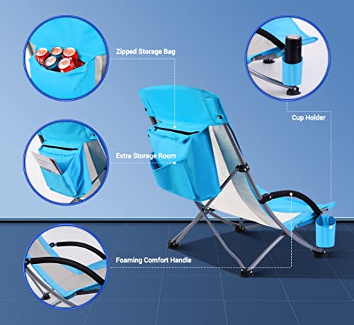 Nice C Beach Chair with Cooler + 2 Pack Beach Chair with Cooler and Umbrella