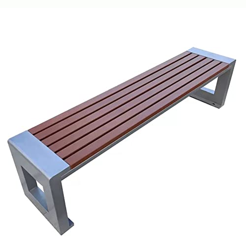 Outdoor Park Backless Bench Patio Seating, Terrace Porch Courtyard Garden Backless Bench, Weatherproof Heavy Bench, 2-6 Seats (Size : 40X45X150CM)