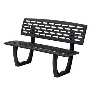 fqmyltyn 3-seater outdoor garden bench park bench, weatherproof anti-rust heavy-duty outside benches, holds up to 1200 lbs, loveseat for patio, backyard, deck, lawn