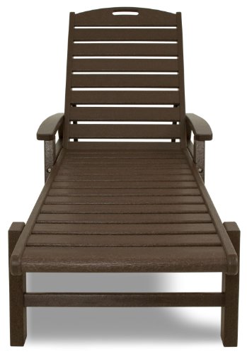 Trex Outdoor Furniture Yacht Club Stackable Chaise Lounger with Arms, Vintage Lantern