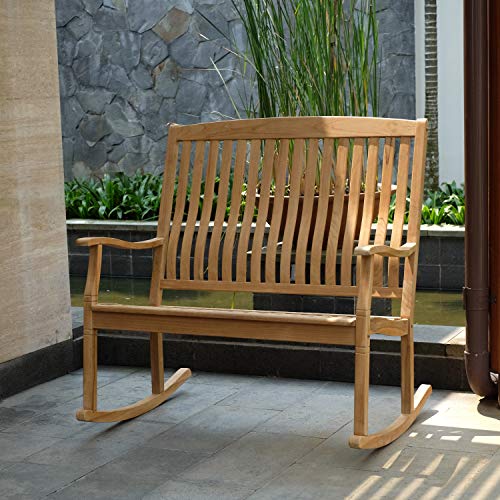 Cambridge Casual Bench Loveseat Rocking Chair, Teak