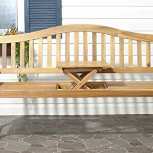 Safavieh Outdoor Collection Mischa Natural Brown Bench